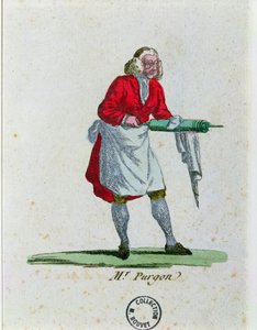 モリエール作「ル・マレード・イマジネール」のムッシュー・プルゴン（1622-73） 作： French School