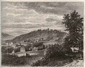Montmedy - Meuse, en region Lorraine - V.A. Malt-Brownの "La France illustree: geographie, histoire, administration statistique "に掲載された彫刻。1884 作： French School