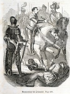 モンモランシーがパヴィで捕虜になる（1525年） - L.-P.による「Histoire de France」にて。アンケティル 作： French School