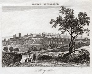 モンペリエ(エッチング、1850年頃) 作： French School