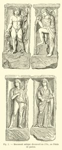 1784年にパレドジャスティスで発見された古代の記念碑