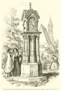 Monument eleve a la memoire de Sebastien Bach (Engraving) 作： French School