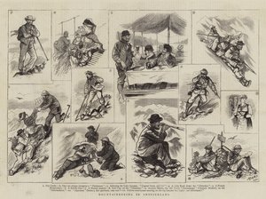 スイスでの登山（彫刻 作： French School