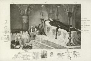 1515年、フランスのルイ12世の死を悼む 作： French School