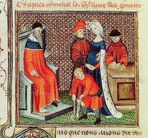 Ms.Fr.22531 Le Livre des Proprietes des ChosesのBarthelemy lAnglaisによる人の時代 作： French School