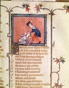 Ms 1126 f.66r嫉妬の暴力、ロマン・デ・ラ・ローズc.1487-95から） 作： French School