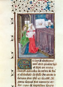 Ms 149 t.3 f.119 1187年のルイの誕生（1187〜1226年）、ジャックドギーズ作の高貴な歴史家のプリンセスドエノーから 作： French School