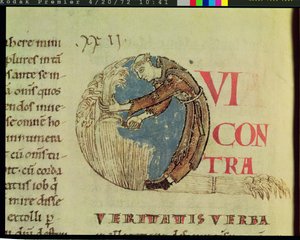Ms 170 fol.75v教皇グレゴリー大王によるヨラリアのヨラリアからの畑で収穫されるシトー会の修道士を描いた歴史的な初期Q 作： French School