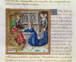 Ms 17 Esther、Life of Famous Women、1505年頃 作： French School