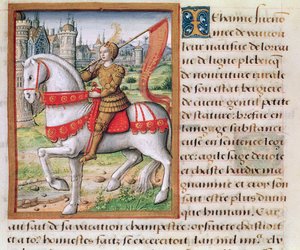 Ms 17 f.76ジョアンオブアークヴィデフェムセレブレル、1505年頃