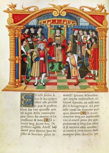 Ms 18 fol.99v Adolphe de Gueldres、Philippe of Commines（1445-1509）の回想録より