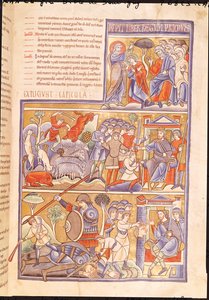Ms 1 f.93r Souvigny聖書のダビデの物語