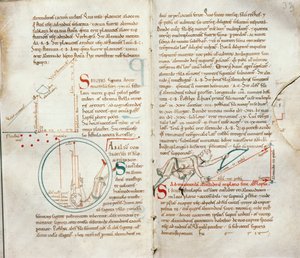 Ms 235 f.32＆33 Geometry、Traite dAstronomieから 作： French School