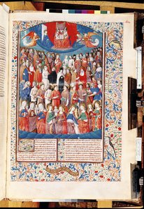 Ms 246 f.406r Paradise、De Civitate Dei、カバの聖アウグスティヌス（354-430） 作： French School