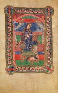 Ms 250 fol.43v聖ラデグンド（518-87）の王位、聖ラデグンドの生涯 作： French School