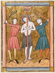 Ms 3016 fol.17v鞭打ち、プサウティエ、パリの使者