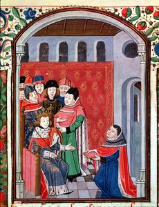 ジャンメン3045 fol.1（1240-1305）氏は、ボエティウスによる哲学の慰めからフィリップルベル（1268-1314）への翻訳を提供しています。 作： French School