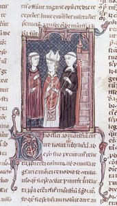Ms 373 fol.51v Decrets de Gratienの僧侶、司教、修道院長 作： French School