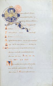 聖デニス修道院のMs 384 Antiphonary、11世紀 作： French School