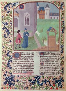 Ms 5064 f.202vオーチャード、Pietro de Crescenzi（1230-132021）によるLe Livre des Prouffitz Champestresのイラスト 作： French School