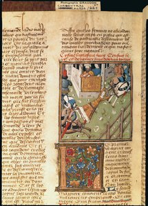 Ms 622 fol.221v Des Hommes Illustresによるbrunhildaの拷問、c.1460
