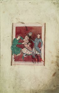 Ms 698 fol.34r Vie de Saint Omerの聖オメール（595-670）の奇跡 作： French School