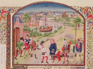 Ms 927 Fol.29v勇気と臆病、アリストテレスによる倫理、政治、経済（紀元前384〜322年）