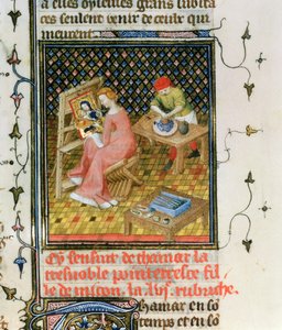 Ms Fr 12420 fol.86r The Story of Thamyris、from `De Claris Mulieribus、from the Works of Giovanni Boccaccio