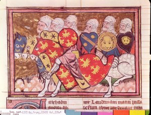 Ms Fr 22495 Fol.229 Saladins Army、Le Roman de Godefroi de Bouillon、1337 作： French School