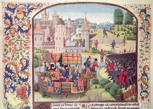 Ms Fr 2644 fol.154v Froissarts Chronicleのロンドン塔 作： French School