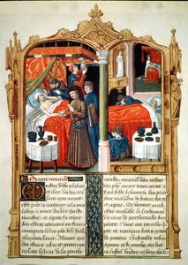 Ms Fr 2829 fol.90セントルイスの墓の奇跡、ル・リヴル・デ・ファイズ・ド・モンセニョールセントルイス 作： French School