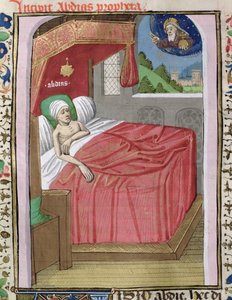 Ms H 7 fol.110vジャンXXIIの聖書からのオバディアのビジョン 作： French School