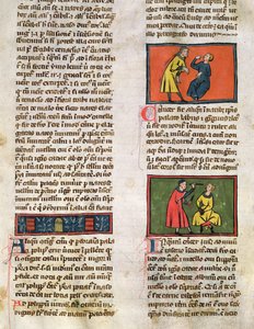 M 89 H医師と患者、Rogier de Salerne著 『Book of Surgery』から 作： French School