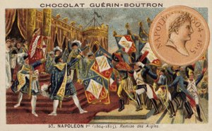 ナポレオンとイーグル・スタンダードの配布 作： French School