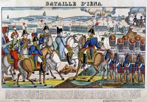 イエナの戦いでのナポレオン（1806年10月13日） - エピナルのイメージ 作： French School