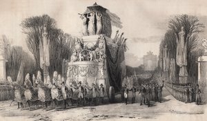 ナポレオンのセントヘレナからの帰還、1821年 作： French School