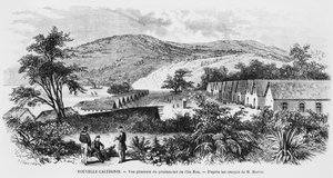 ニューカレドニア、ノウ島、刑務所、1871-80年頃 作： French School