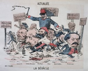 ニュースLa déblacle:Vermorel、Arnould、Pyat、Assi、Vallès、Delescluze、Gournetがコミューンの終わりに。 作： French School