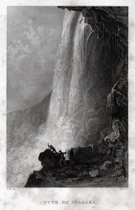 ナイアガラの滝。(エッチング、1860年頃)