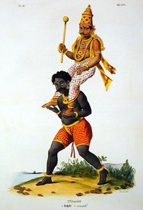 C.デ・モット（1785-1836）が彫刻した「ニルリチ」（カラーリトグラフ版） 作： French School