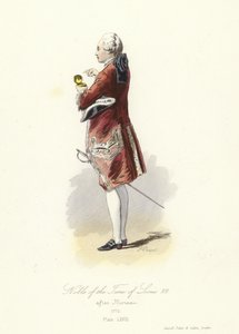 フランスのルイ16世の時代の貴族 作： French School