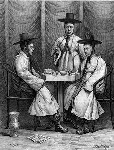 ノーブルコリアン。"Le Journal de la jeunesse "に掲載された版画 作： French School