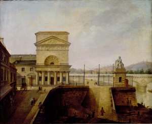 1860年以前の、イエナ橋近くのノルマンディーバリア 作： French School