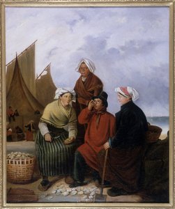 ノルマンディー、牡蠣の試食 - Oil by Francoeur 作： French School