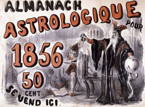 未来を照らす占星術師、ノストラダムス-1856年の『占星術師』にて 作： French School
