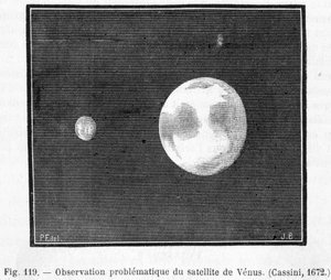 金星の衛星の問題ある観測（カッシーニ 作： French School