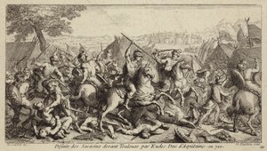 トゥールーズの戦いでウマイヤーズを破ったアキテーヌ公オド（721年）（彫刻作品 作： French School
