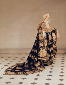聖霊のフランス騎士団の騎士の公式ローブ（ベルベットと貴金属の刺繍） 作： French School