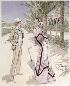 1899年2月、ニースのプロムナードデザングレで 作： French School