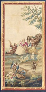 ルイ16世の牧歌的なタペストリーのペアの1つ、オービュッソン、1775年頃 作： French School